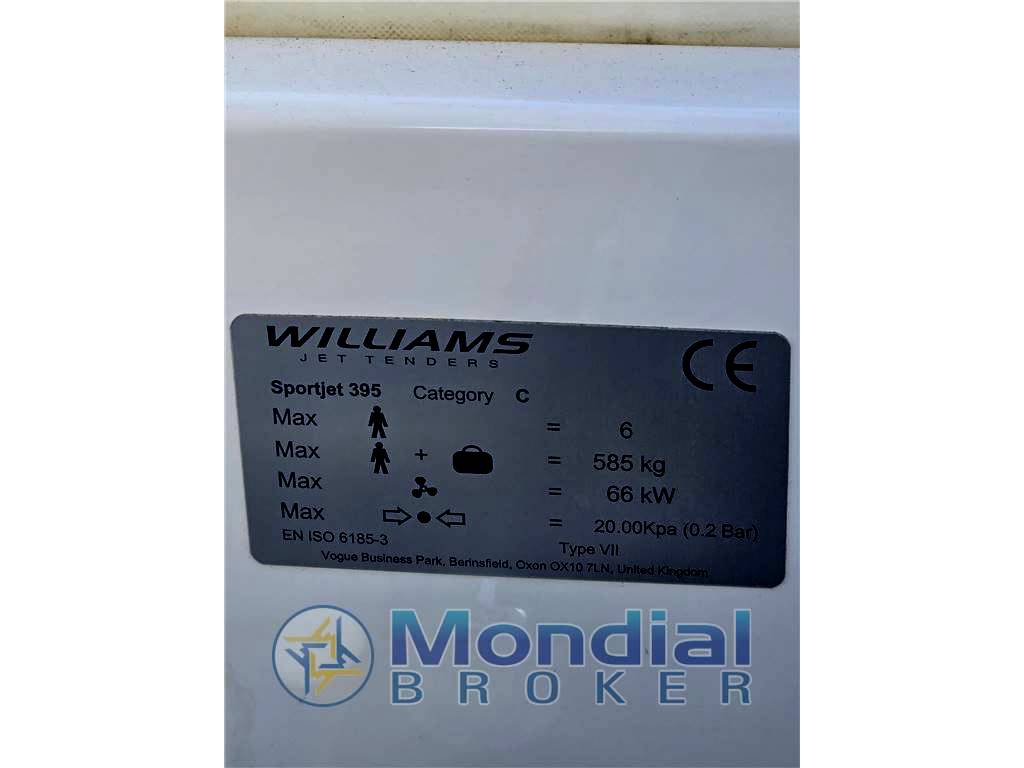 Williams jet tenders Sport jet 395