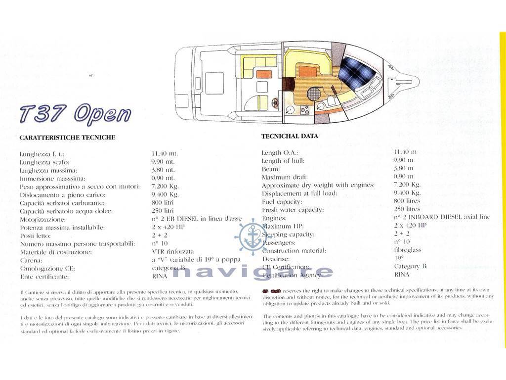 Cantiere gregorini Di max 37 open