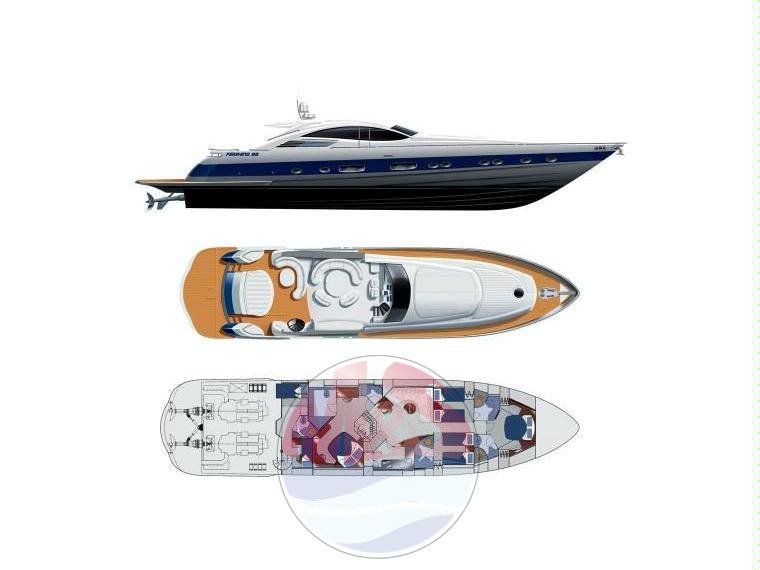 Pershing 88 silver