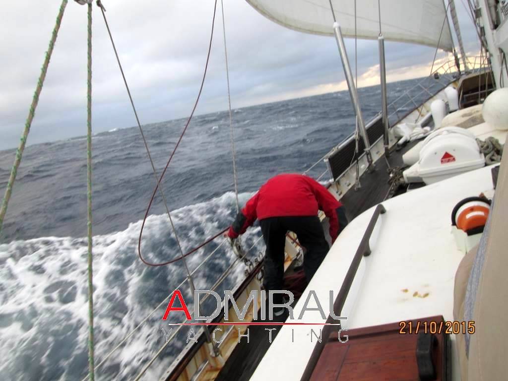 Astilleros alianza 76’ steel ketch – fast ocean cruiser