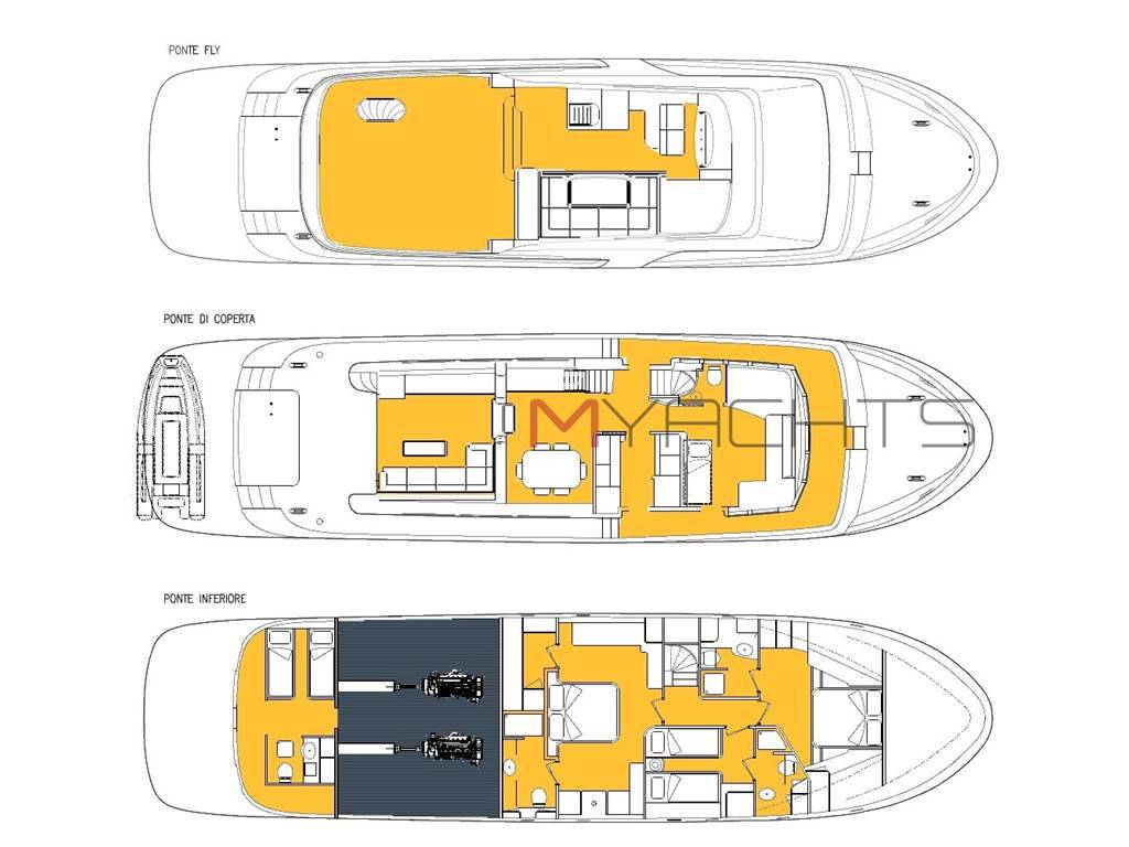 Favaro yachts Yacht a motore 23 m con equipaggio