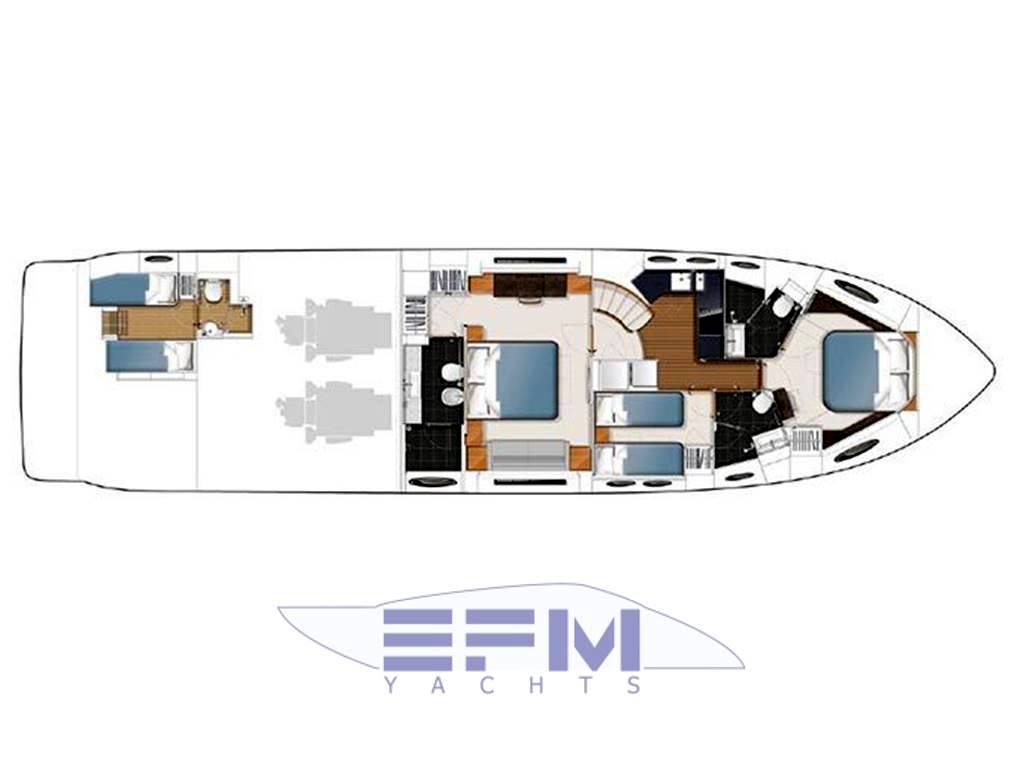 Princess yacht V 72