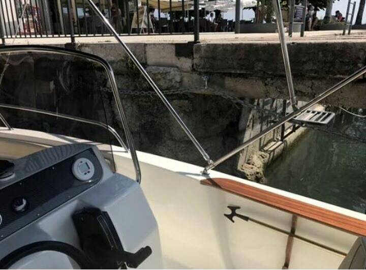 Noleggio rent mingolla Brava 18 senza patente sul lago di garda