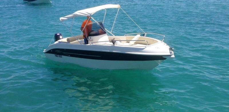Noleggio rent as marine 570 open senza patente sul lago di garda