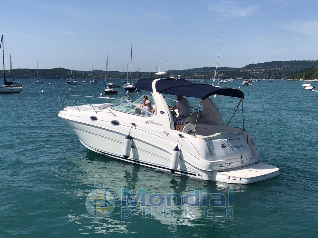 Noleggio rent sea ray Sundancer 315 con patente sul lago di ga