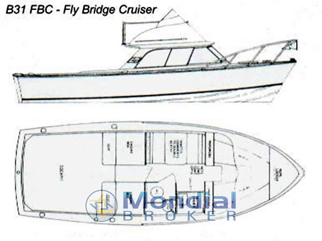 Bertram yacht 31' fbc