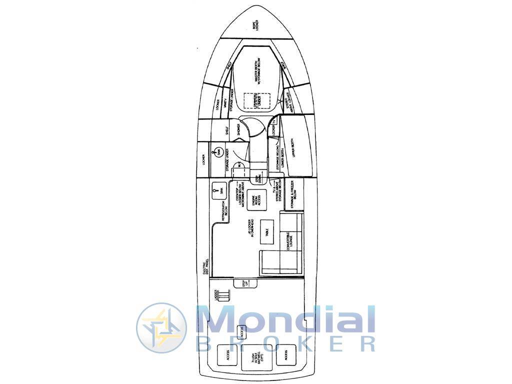 Bertram yacht 37' convertible